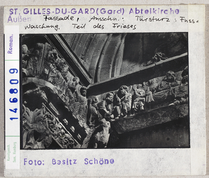 Vorschaubild Saint-Gilles-du-Gard: Abteikirche, Westfassade, Türsturz, Fusswaschung 